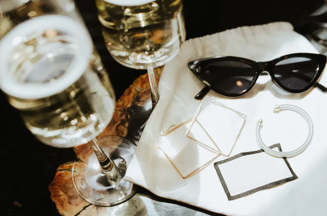 Lifestyle accessories on a table